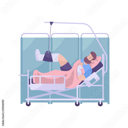 Broken Leg Patient Composition