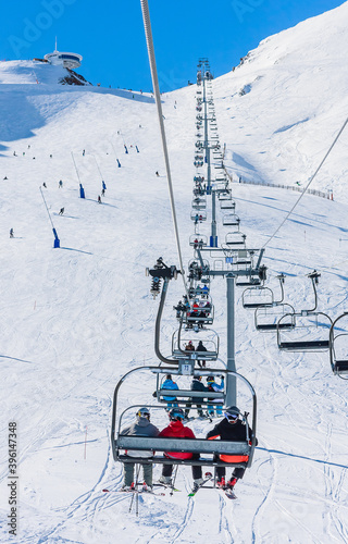 Pas de la Casa, Andorra, winter  Grandvalaria ski area, Andorra, Europe