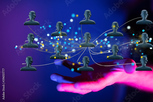 organization chart team concept networking