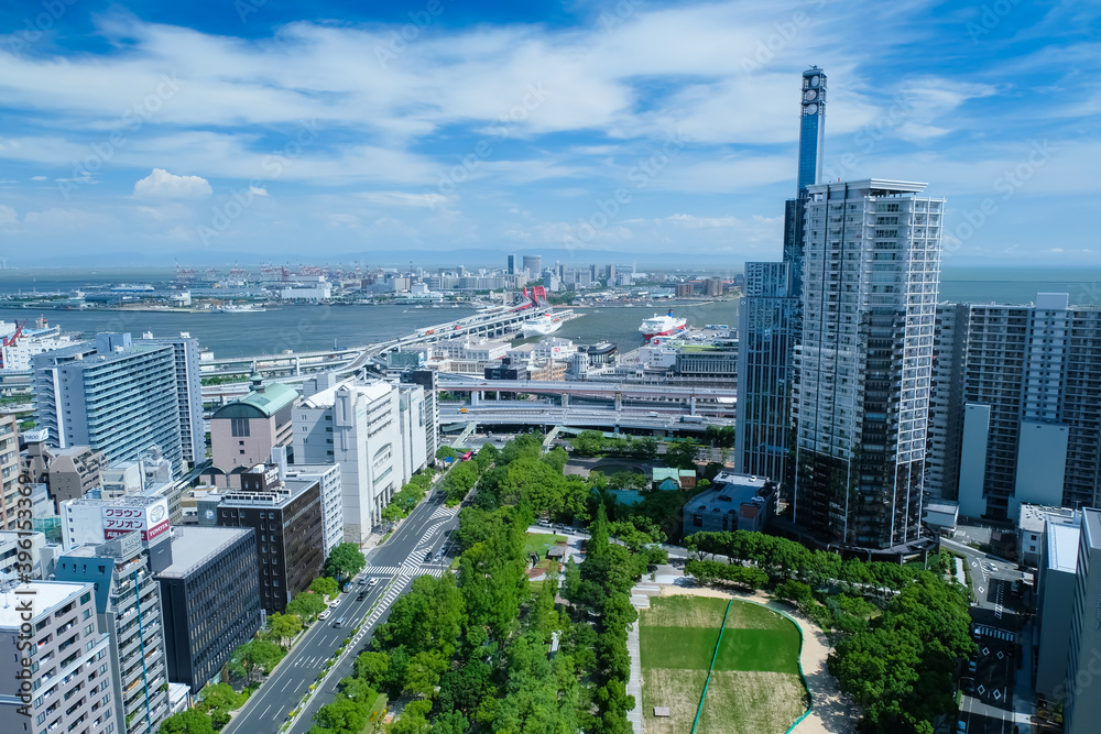 Obraz premium 神戸市役所からの景色
