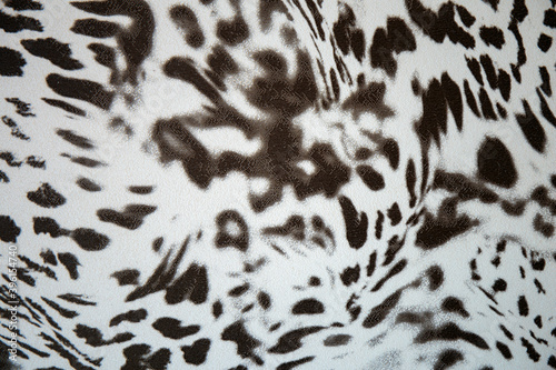 Black and white abstract camouflage. The concealment pattern on a fabric. Conception of winter masking.