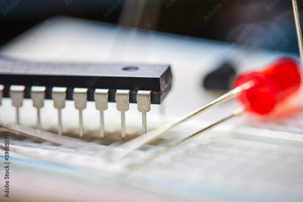 electronic board and tools repairs on black background electronic board and tools repairs on black background