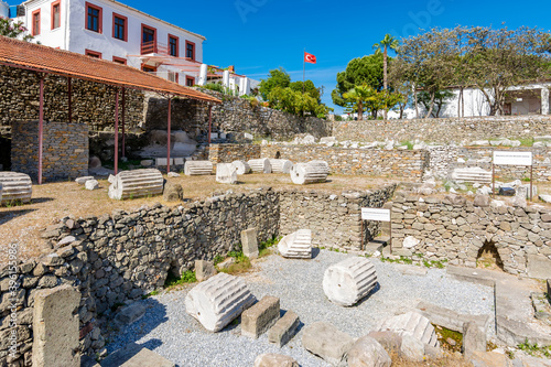 Ruin of Mausoleum is the tomb of Carian Satrap Mausolos in Bodrum Town photo