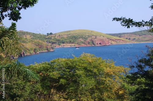 Fototapeta Naklejka Na Ścianę i Meble -  Landscape on lake Tanganyika in Tanzania