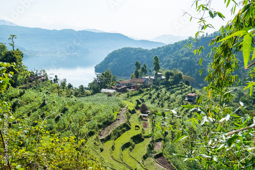 Hiking around the beautiful Few lake, Nepal
