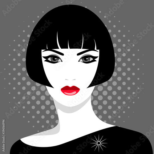 Elegant strict woman