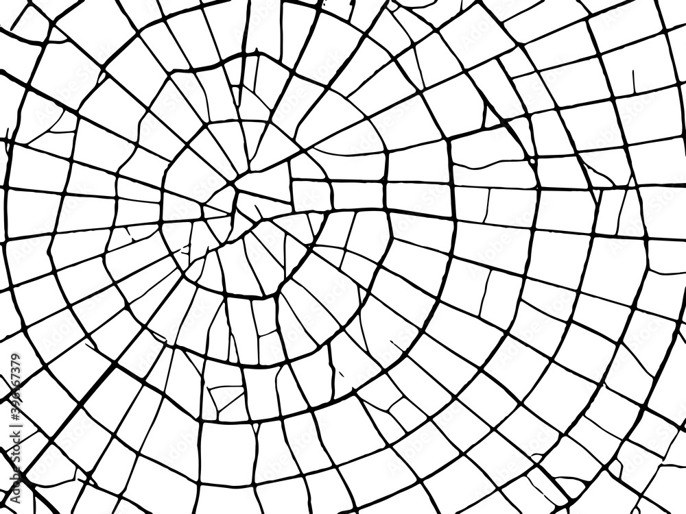 Obraz premium Background from cracks, scratches, chips. Vintage old surface dirty walls. Grunge texture black and white. Abstract pattern.