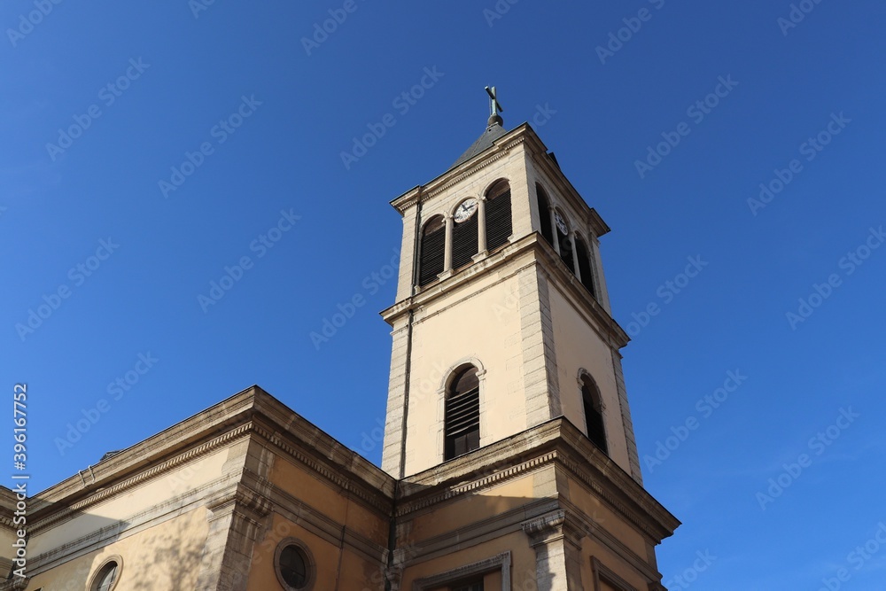 L'église catholique Saint Pothin à Lyon vue de l'extérieur, inaugurée en 1843, ville de Lyon, département du Rhône, France