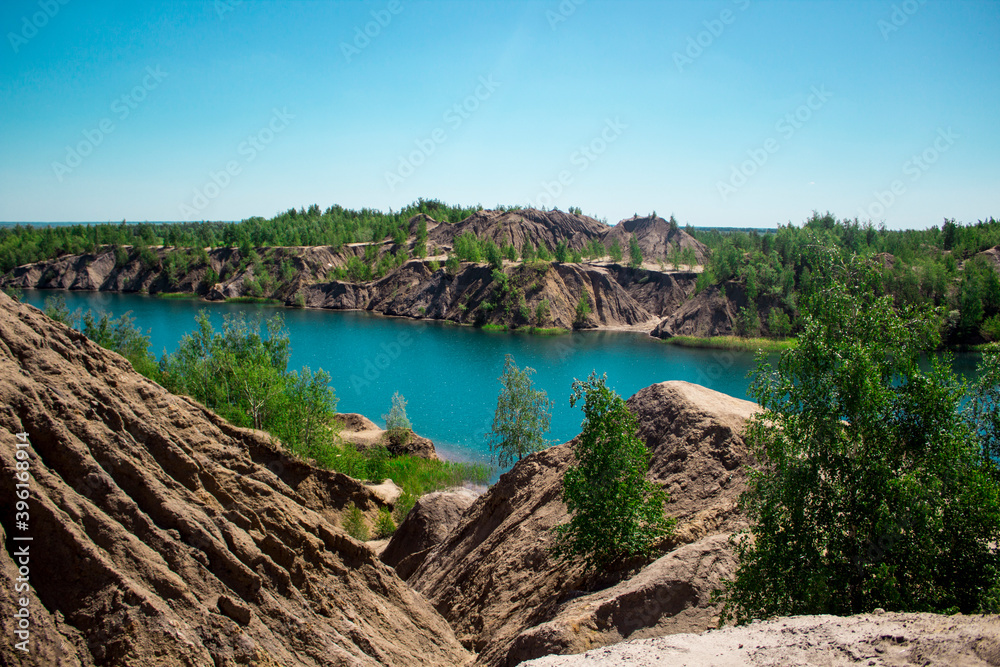 Карьер или голубые озера России 