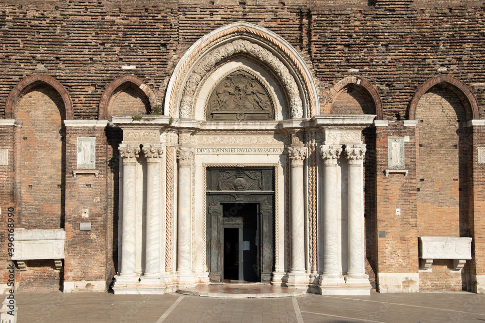 Fototapeta premium Basilica of Santi Giovanni e Paolo, City of Venice, Italy, Europe