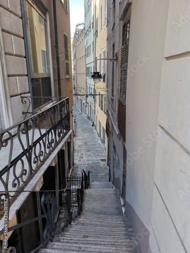 Treppen in Genua Italien