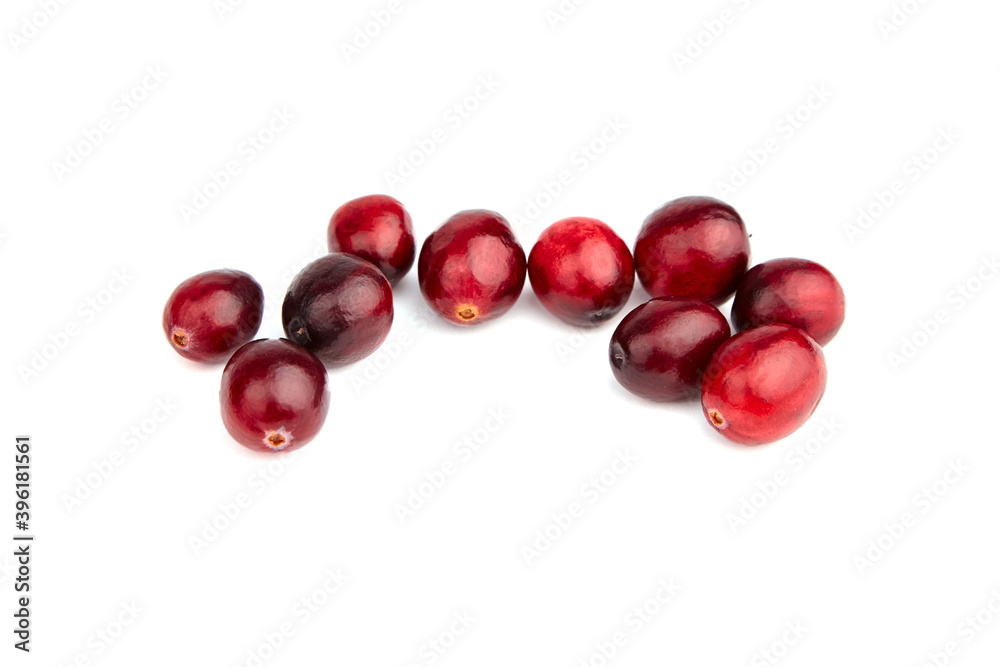 Cranberries isolated on white background Cranberries isolated on white background