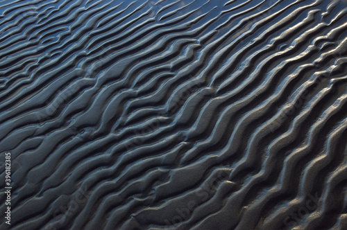 Abstract wallpaper of Sand ripples at low tide