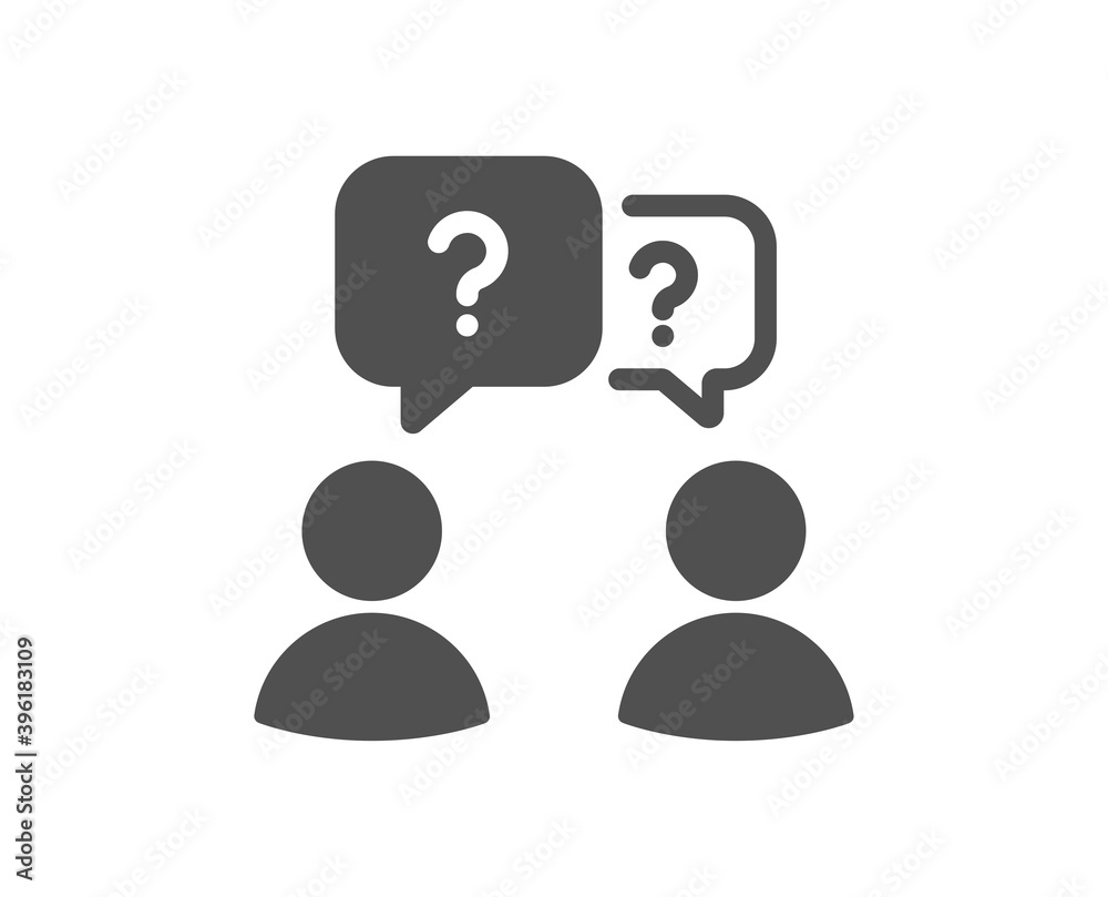 Teamwork questions icon. Ask help sign. Support problem symbol. Quality design element. Flat style teamwork questions icon. Editable stroke. Vector Teamwork questions icon. Ask help sign. Support problem symbol. Quality design element. Flat style teamwork questions icon. Editable stroke. Vector
