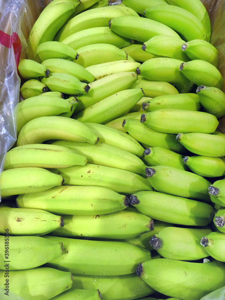 Bananas in a store