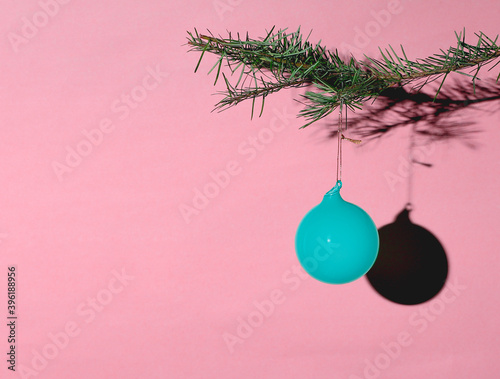 Minimal Colorful Christmas Ornament photo