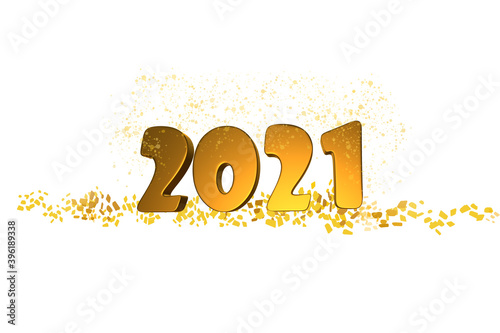 color symbol of 2021 on a white background, 3D illustration, 3D rendering, concept of the new year, christmas, childhood, festive mood, congratulations, numbers for the designer