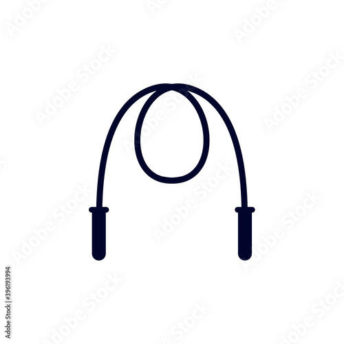 Jump rope design vector, Fitness equipment icon concept, Creative Gym Symbol, Illustration