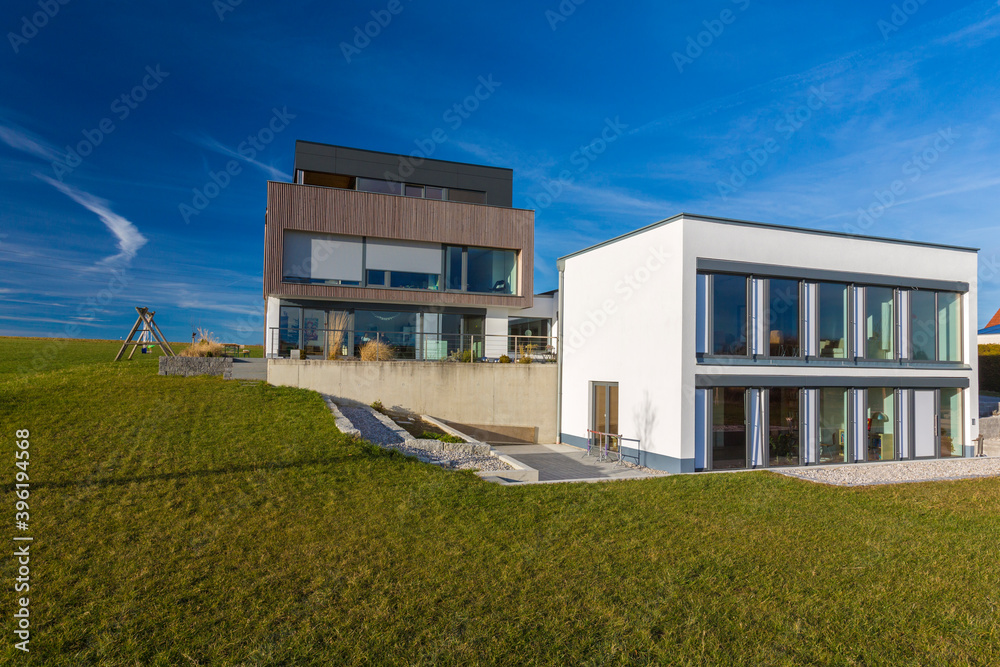 Fototapeta premium Germany, Bavaria, Mindelheim, modern design house