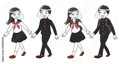 中学生　フェイスガード