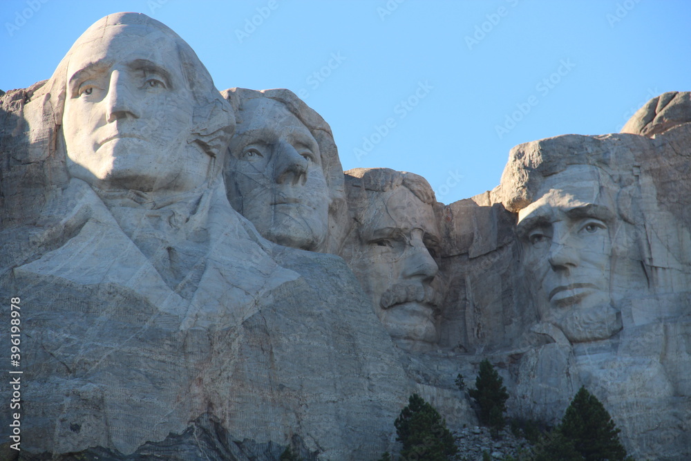 The Four Faces of United States of America  in Black hills, Mount Rushmore National Memorial, SD