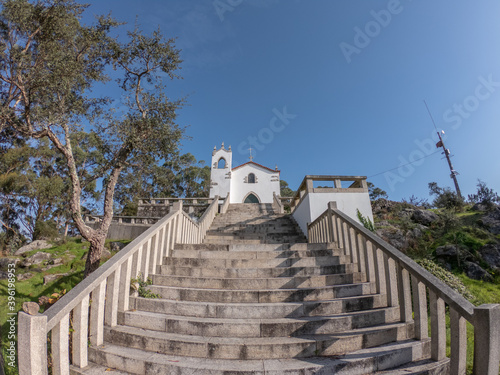 The Chapel of Saint Lawrence lies on the hill of Sao Lourenco at Vila Cha parish in Esposende  Portugal.