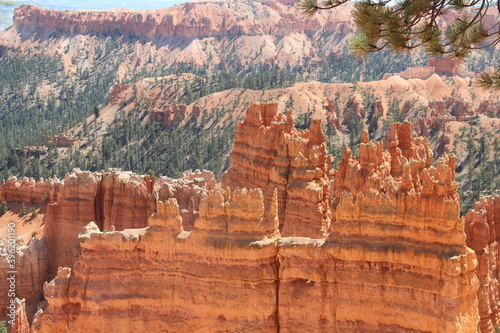 Tall hoodoos in Bryce Canyon National Park.