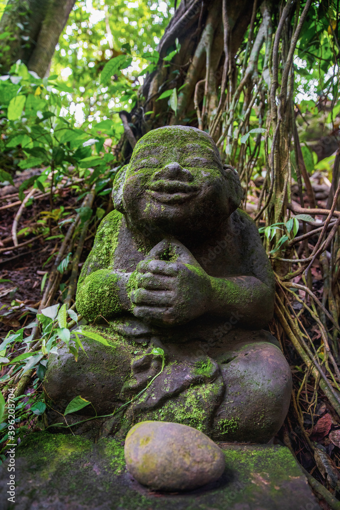 Traditional Balinese statue of a deity