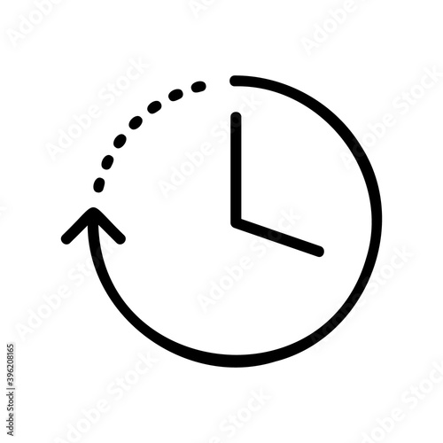 clock time icon isolated on white background from miscellaneous collection. clock time icon trendy and modern clock time symbol for logo, web, app, UI. clock time icon simple sign. 