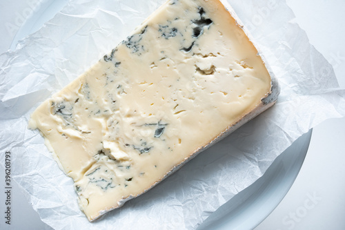 Gorgonzola cheese close up. Typical Italian cheese from the Piedmont region photo