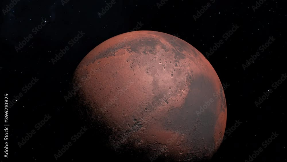Fly by the red planet Mars