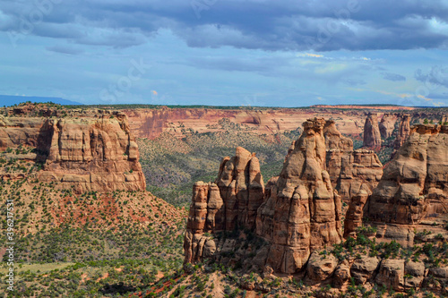 Colorado National Monument Rock spires near Grand Junction, Colorado similar to the Grand Canyon.