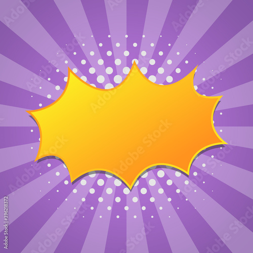 advertising flash, offer sale, speech bubble with halftone shadow. vector illustration.