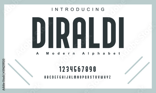 Diraldi font. Elegant alphabet letters font and number. Lettering Minimal Fashion Designs. Typography fonts regular uppercase. vector illustration