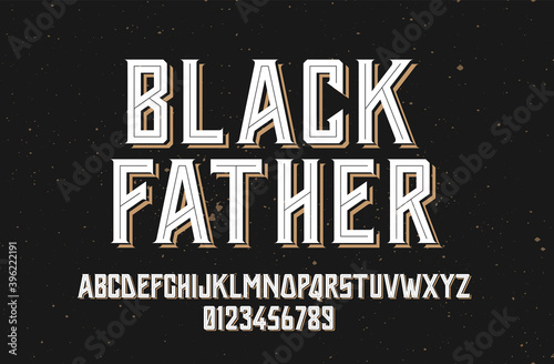 Vector of font and alphabet