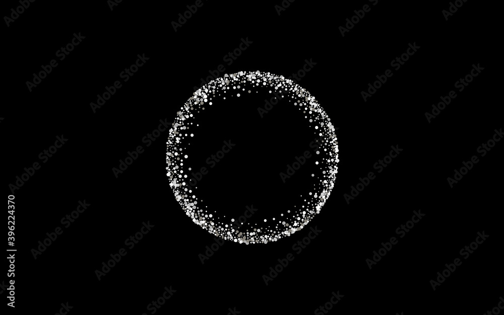 Silver Dot Festive Vector Black Background. Silver Dot Festive Vector Black Background.