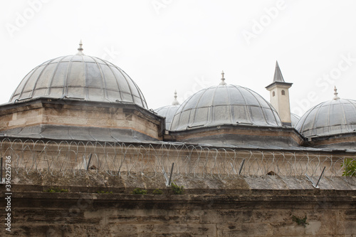 lead suleymaniye mosque domes, istanbul, turkey