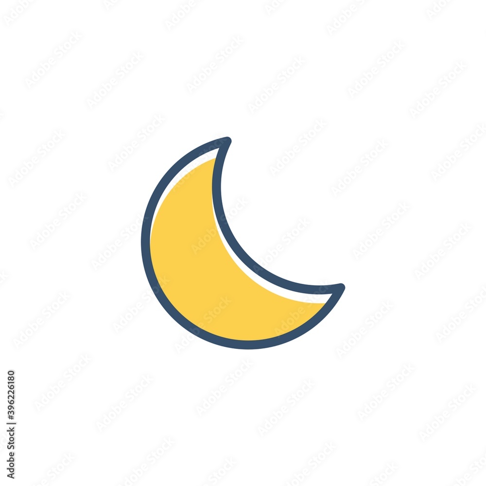 yellow moon design with white background yellow moon design with white background