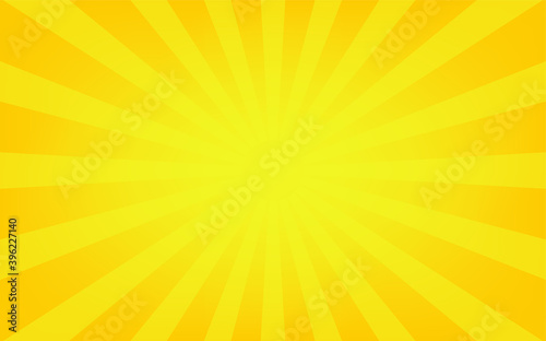 黄色の日照カラーのシンプルな背景のイラスト素材