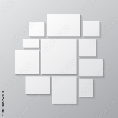 Wallpaper Mural Vector empty collage board eleven images, photo Torontodigital.ca