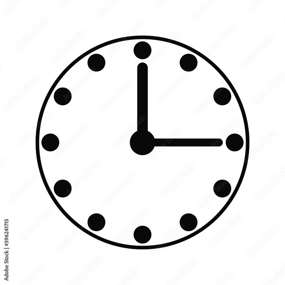 Time icon, Clock icon vector
