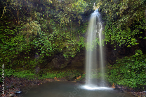 Beautiful waterfall in rural area at bali island  indonesia