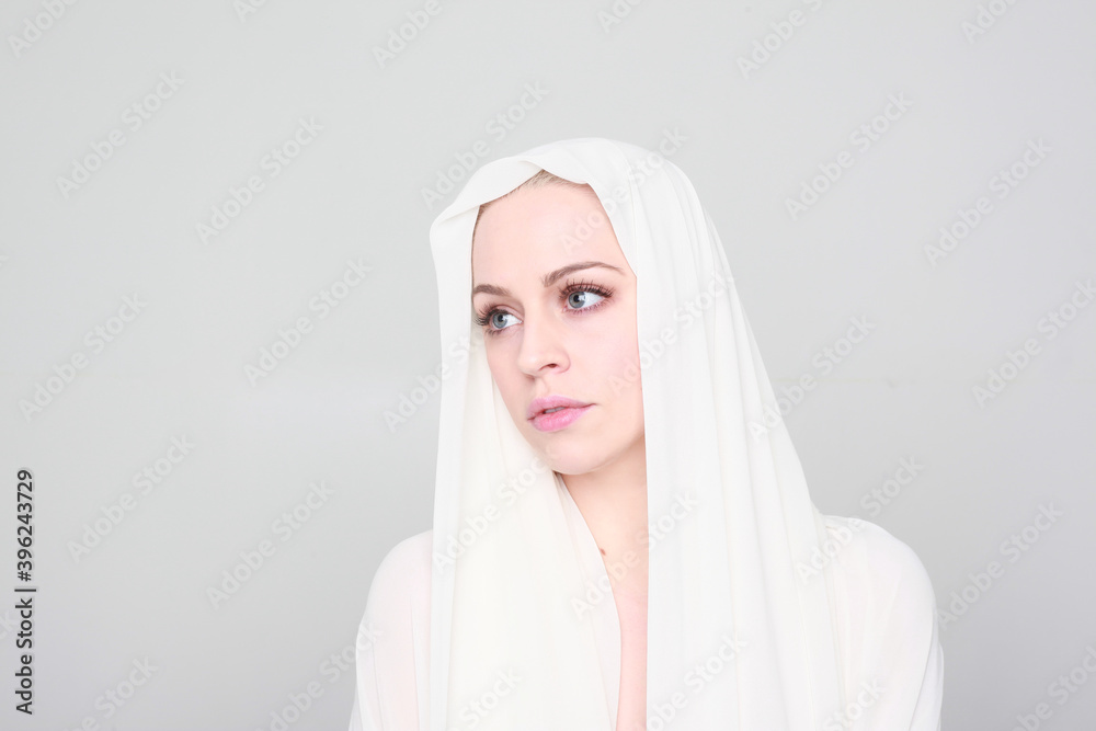 close up portrait of blonde woman with clean skin and blue eyes. great studio background. close up portrait of blonde woman with clean skin and blue eyes. great studio background.