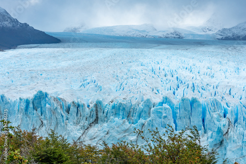 Closeup to Perito Moreno Glacier National park in Patagonia, Argentina