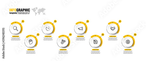 Presentation business abstract background infographic template