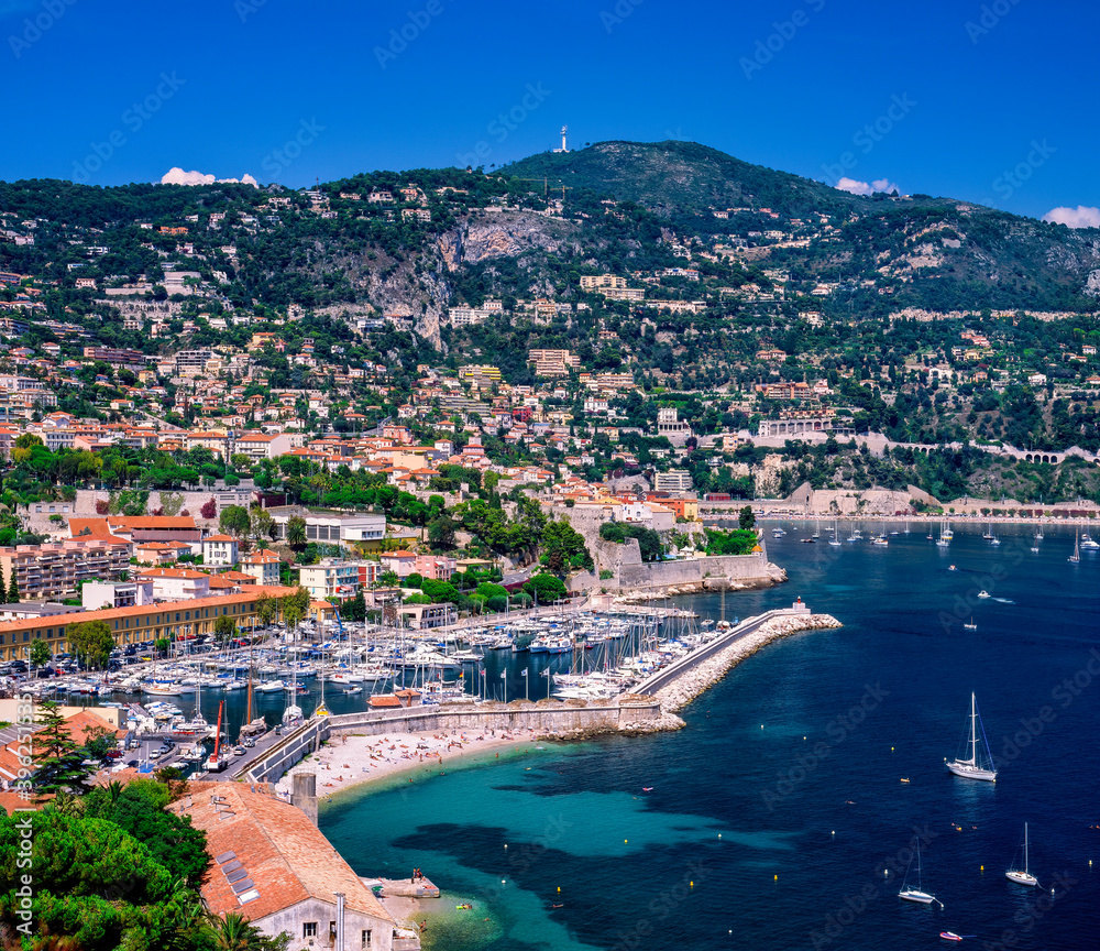 Blick auf Bucht und St. Tropez, Frankreich