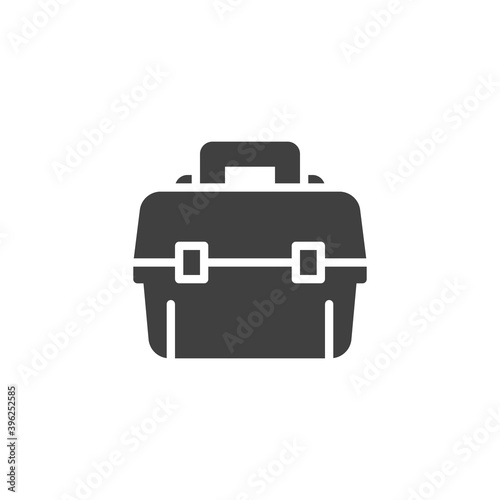 Tool Box vector icon. filled flat sign for mobile concept and web design. Toolbox glyph icon. Symbol, logo illustration. Vector graphics