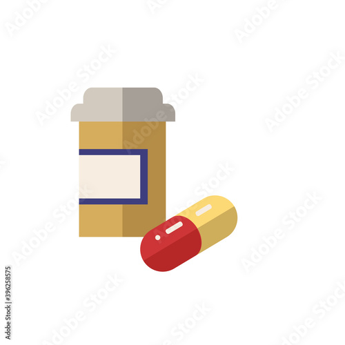 Pills icon. Simple element from pharmacy collection. Creative Pills icon for web design, templates, infographics and more