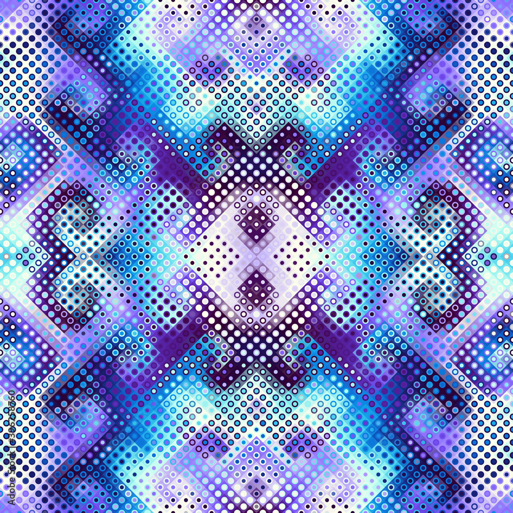 Abstract geometric pattern in low poly style. small polka dot pattern. Vector image.