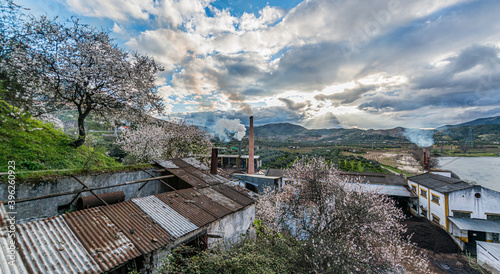Factory site in Torre de Moncorvo near Felgar, Portugal photo